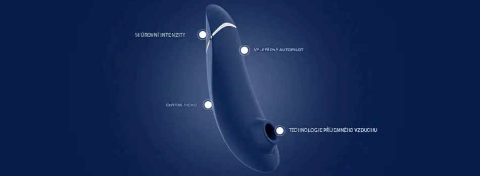 womanizer premium 2 blue banner vlastnosti a funkce